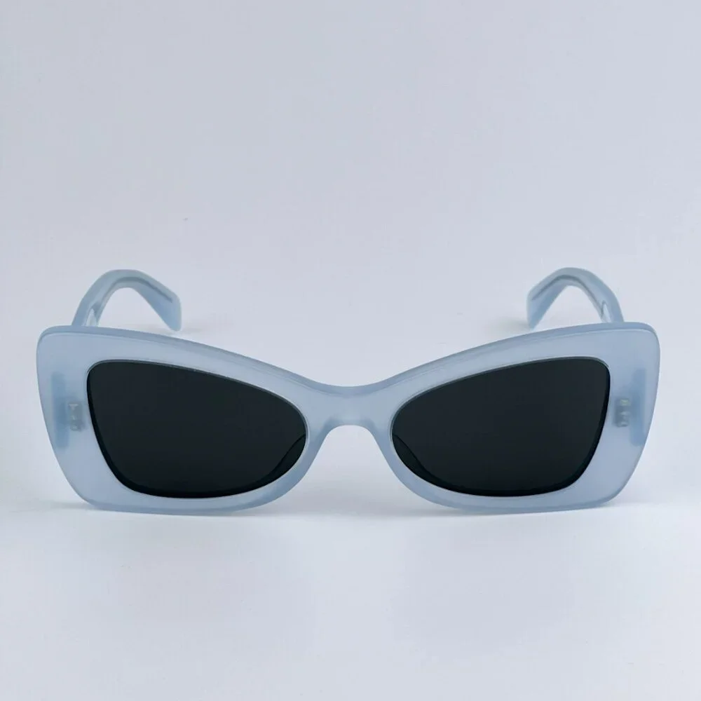 Celine CL40236I 84A CELINE 3 DOTS BRAND NEW Sunglasses Blue Grey Women Butterfly